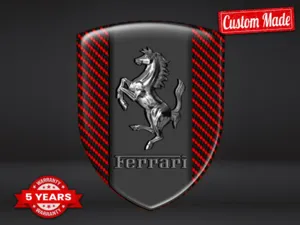 Ferrari Adesivo Fibra Carbonio Resistente Limitato Universale